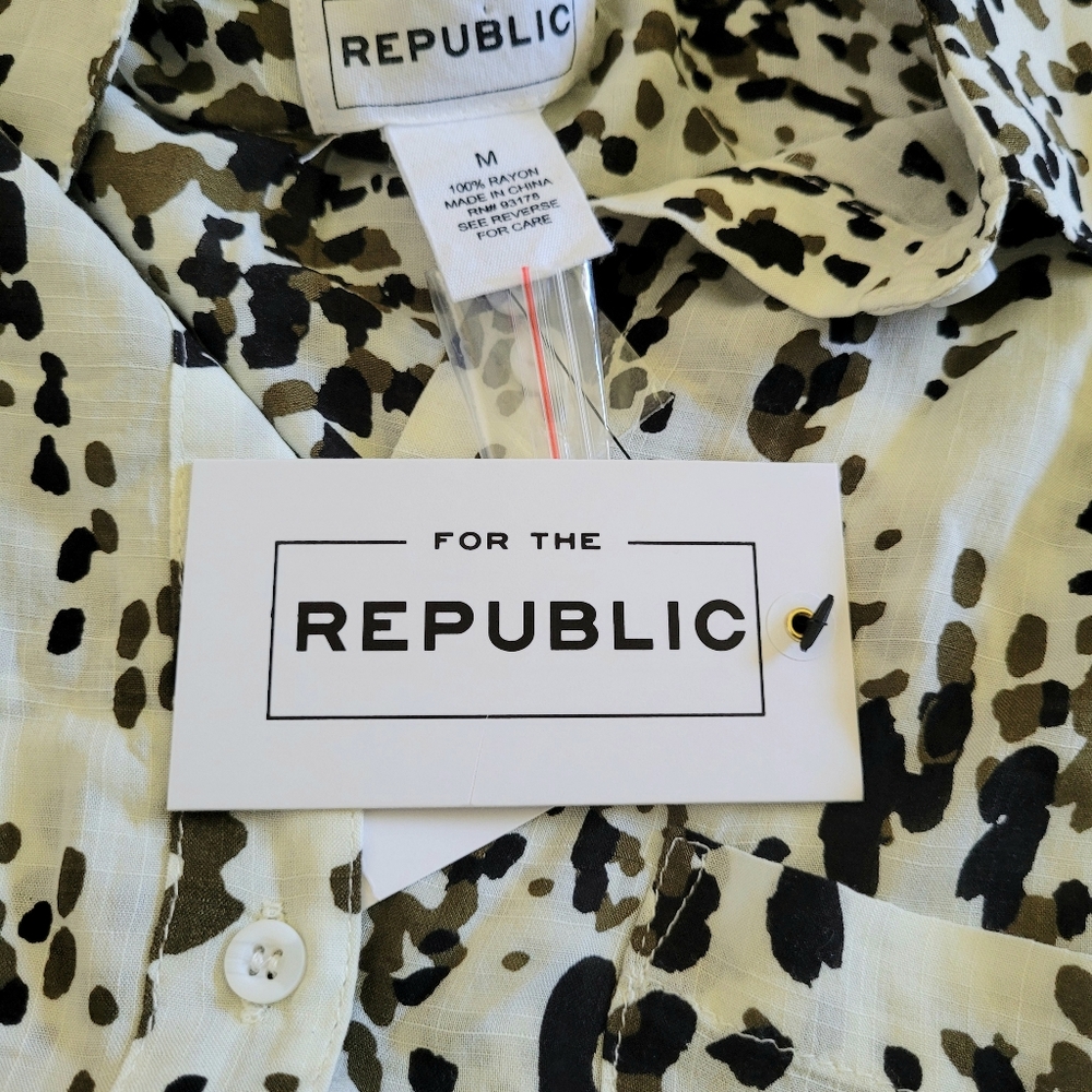 For the Republic Button Down Blouse - NWT - Picture 7 of 16